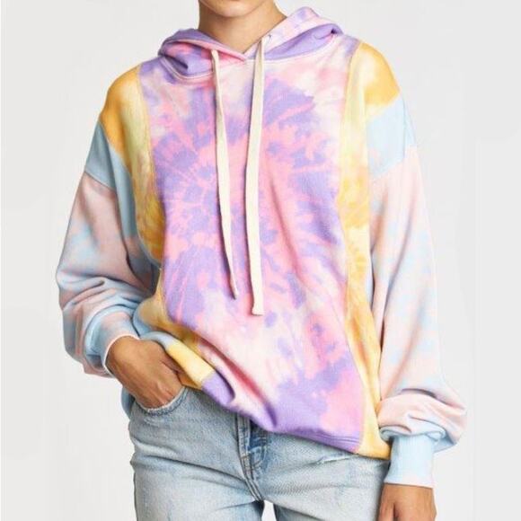 Pistola Kaleidoscope Pink Purple Tie Dye Joey Hoodie Sweatshirt Size XS - Picture 6 of 9